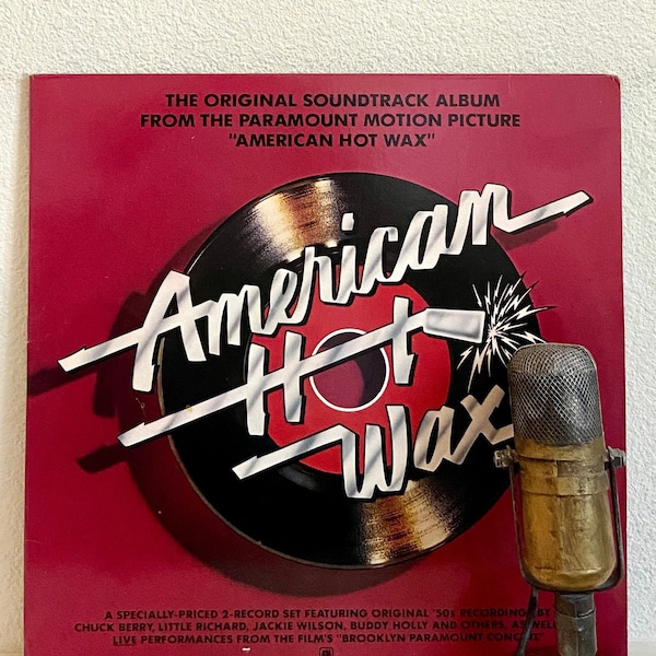 50's Music VINYL SALE "American Hot Wax" 2LP Soundtrack Record 1950's Rock and Roll Mid-Century Various Artists (RARE 1978 Record Club)