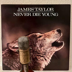 James Taylor &quot;Never Die Young&quot; Vinyl Record Album 1980s Pop Soft Rock and Roll Singer Songwriter (1988 Cbs) Winter Vinyl Sale Deals