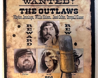 Outlaw Country Vintage 1970's Vinyl "Wanted: The Outlaws" Waylon Jennings, Willie Nelson, Jessi Colter, Tompall Glaser (1970's RCA Reissue)