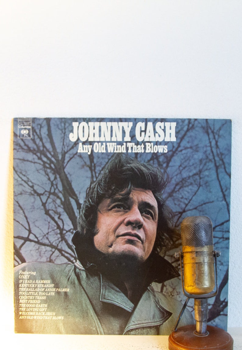 Johnny Cash any Old Wind That Blows Vintage Vinyl Etsy