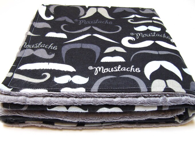 Moustache Baby Blanket Modern Baby Blanket Mustache Blanket Etsy