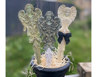 Grief Gift Angel Memorial Garden Bereavement Bouquet Insert Keepsake Sympathy Ornament Garden Angel Remembrance  Decor Plant Pot Angel