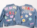 Personalized Kids Denim Jacket: Custom Name & Applique Patches