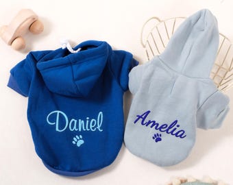 Personalized Dog Hoodie with Custom Embroidery, French Bulldog Apparel, Unique Pet Outfit