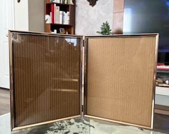 Gold Bi fold Picture Frame - 9.5"x7.5"