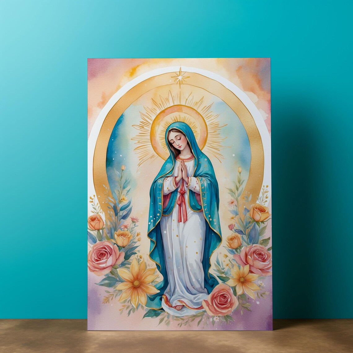 Our Lady of Guadalupe Wall Art – Catholic Digital Print, Virgin Mary ...