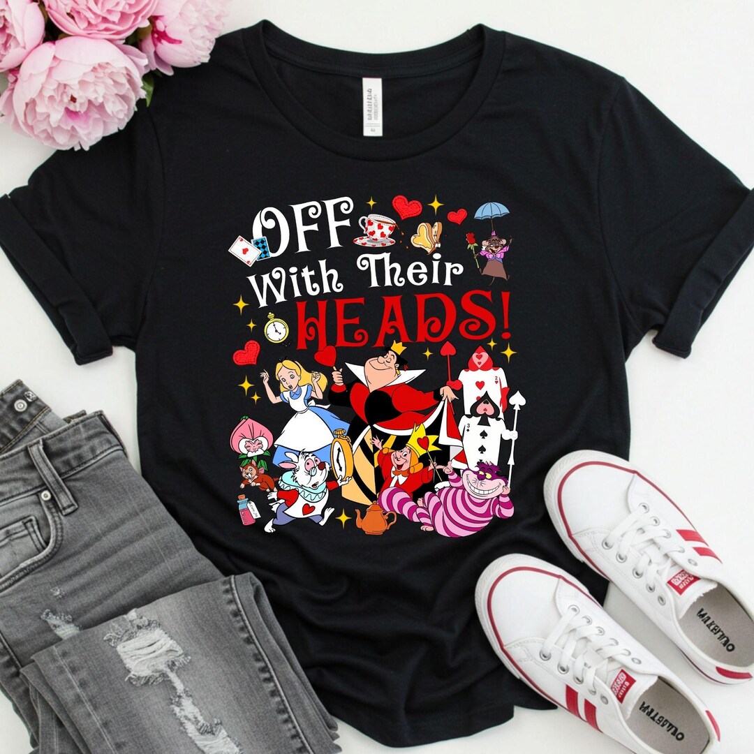 Alice in Wonderland Villain Shirt, Queen of Hearts off With Their Head ...