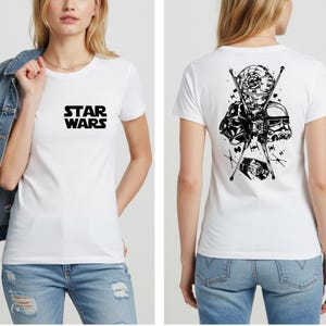 Disney Star Wars doppelseitiges T-Shirt, Star Wars Shirt, Darth Vader Shirt, Galaxy&#39;s Edge Shirt, Retro Star Wars Shirt, Disney Star Wars T-Shirt
