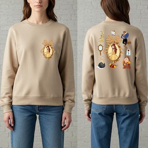 Beauty And The Beast Sweatshirt, Belle Disney Sweater, Disneyland Princess Belle Hoodie, Princess Gift, Belle Beauty Hoodies, Disney Gifts