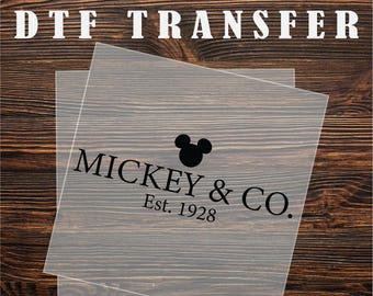Mickey & Co. DTF Transfer, Disney Family Trip Ready To Press