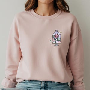 Disney Tale As Old To Time Sweatshirt, Belle&#39;s Rose Sweater, Beauty And The Beast Hoodie, Beauty Belle Tee, Disney Princess Belle Sweatshirt