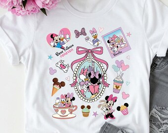 Maglietta Coquette Minnie e Daisy, maglietta coordinata Disney Bestie