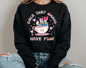 Minnie and Daisy Best Friends Sweatshirt, Disney Girls