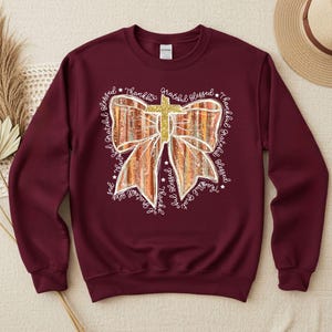 Thankful Coquette Sweater, Halloween Fall Sweater, Autumn Season Hoodie, Thanksgiving Hoodie, Fall Design, Cozy Season, Coquette Sweatshirts
