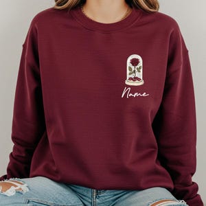 Beauty And The Beast Sweatshirt, Enchanted Rose Sweater, Disneyland Princess Belle Hoodie, Princess Gift, Belle Beauty Hoodies
