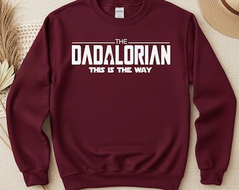 Bluza Dadalorian, prezent na Dzień Ojca, okrągły dekolt dla taty