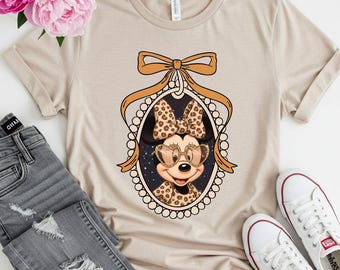 Minnie Mouse Leopard Print Tee, Disney Animal Kingdom Shirt