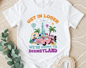 Camiseta de vacaciones familiares de Disney, viaje de Mickey y sus amigos a Disneyland
