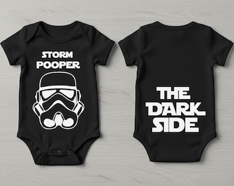 Storm Pooper Baby Bodysuit: Funny Dark Side Star Wars Onesie