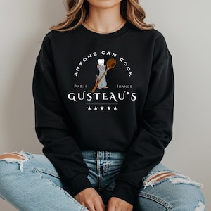 Disney Ratatouille Sweatshirt, Anyone Can Cook Hoodie, Chef Rat Sweater, Pixar Ratatouille Sweat, Funny Cook Sweat, Little Chef Remy Sweat