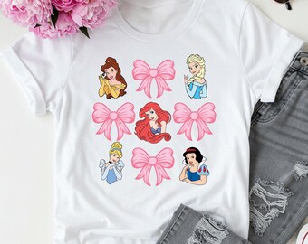 Camiseta Disney Princess Coquette, camiseta Disney para chicas