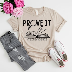 Camiseta con texto &quot;Pruébalo&quot;, regalo para profesores de inglés, camiseta de investigación, camiseta divertida para profesores de inglés, camiseta para profesores de lectura, camisetas con sarcasmo