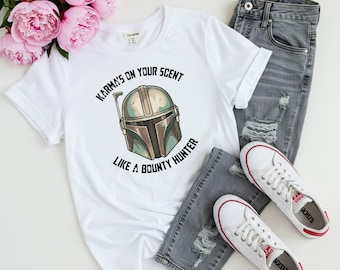 Karma Mandalorian Shirt, Star Wars Bounty Hunter Tee
