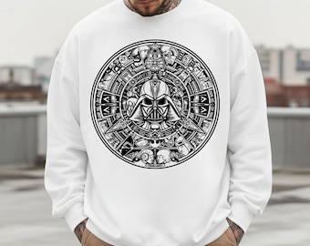 Darth Vader Sweatshirt: Star Wars Aztec Circle Hoodie