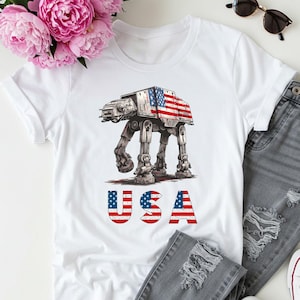 Star Wars Independence Day Tee, Star Wars USA Patriotic Shirt, Disney Fourth Of July Shirt, Star Wars American Flag Shirt, Funny July 4th