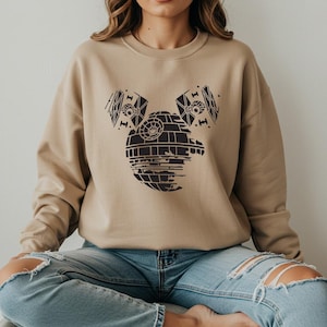 Star Wars Sweatshirt, Star Wars Disney Hoodie, Star Wars Mickey Ear Sweatshirt, Disneyland Sweater, Galaxy&#39;s Edge Hoodie, Disney Trip Gifts