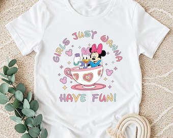 Camiseta de Minnie y Daisy, mejores amigas, camiseta a juego de Disney Besties