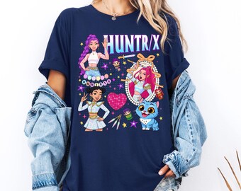 Camiseta de Cazadores de Demonios del Kpop, camiseta de Kpop, camiseta de Jinu Manga, pin de Huntrix del Kpop, merchandising de Cazadores de Demonios, póster de fan de Saja Girls, camiseta para amantes del anime