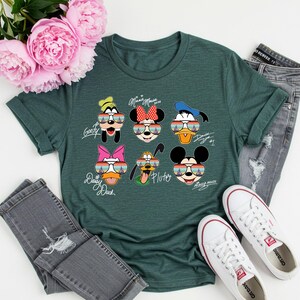 Retro Mickey and Friends Signatures Shirt, Magical Shirt, Disney Characters Tee, Disney Mouse Head Tee, Mickey & Co Gift, Disney Tee, Mickey