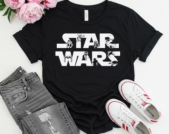 Camiseta gráfica de Disney Star Wars, camiseta de Stormtrooper de Darth Vader