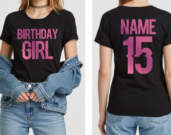 Custom Birthday Girl Shirt: Personalized Party Tee