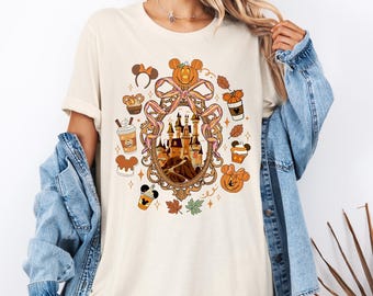 Coquette Bow Disney Castle Halloween-T-shirt, Mickey's Not So Halloween Party-shirt, Spooky Season-T-shirt, meisjesreismatching-shirt, magisch kasteel
