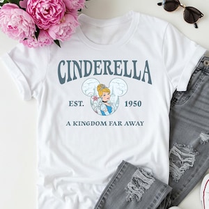 Disney Princess Cinderella A Dream is a Wish Your Heart Makes Shirt, Magic Kingdom Tee, Disneyland Girls Trip Tee, Disney Established 1950