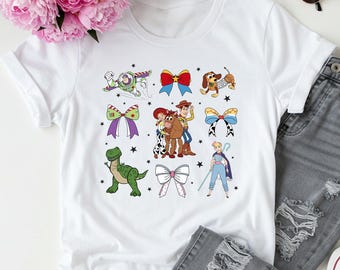 Toy Story Charaktere Shirt, Disney Familien Reise T-Shirt