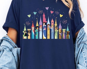 Disney Princess Castle Shirt, Disney Vacation Shirt, Disney Princesses Squad Tees, Disney Girl Trip shirt, Princess Birthday Shirt