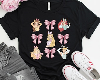 Disney Prinzessinnen Gruppe T-Shirt, Rapunzel, Cinderella, Ariel
