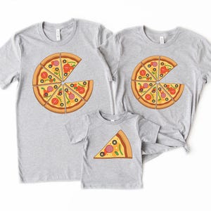 Daddy and Me Funny Shirts, Dad Baby Matching Shirts, Pizza and Pizza Slice Tshirt, Fathers Day Dada Mini Outfit, Dad Son Shirt, Dad Girl Tee