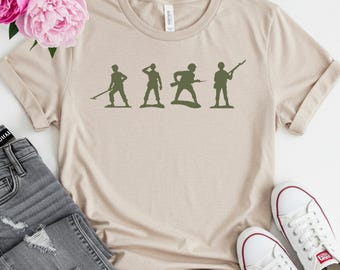 Camiseta de Toy Story para hombre: Camiseta gráfica de soldados del ejército