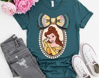 Retro Belle Princess T-Shirt, Disney Girl Trip Tee