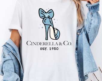 Maglietta con la scarpa di Cenerentola, ispirata alla principessa, maglietta Disneyland