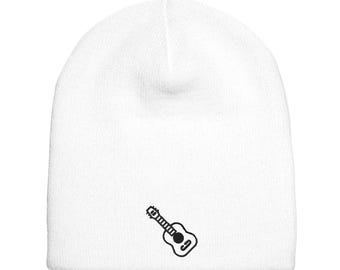 Berretto lavorato a maglia a forma di chitarra - Regalo per gli amanti della musica - Yupoong 1500