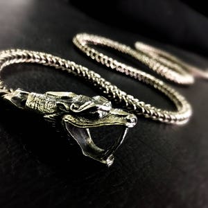 DRAGON SCALE Chain Necklace in Silver or Gold Plated