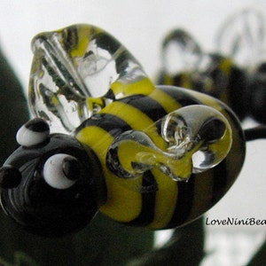 Bumble Bee Spring Garden Art Sun Catcher Plant Stake Lamp Work Glass Bumble Bee image 5