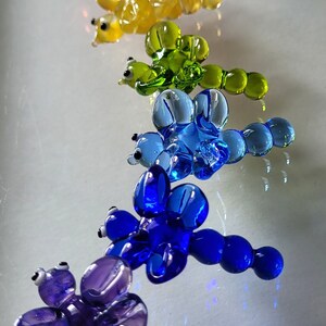 Glass Dragonfly Bead Glass Rainbow colors. image 2