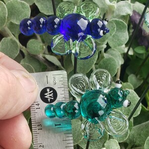 Dragon Fly Glass Garden Plant Stake Fairy Garden Suncatchers image 4