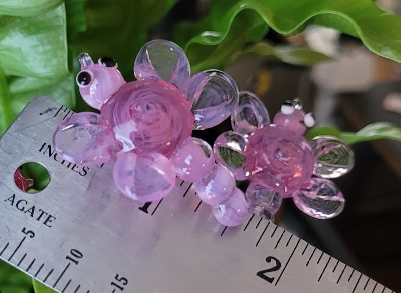 Pink Dragonfly Plant Poke Suncatcher imagem 5